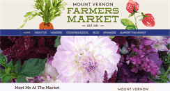 Desktop Screenshot of mountvernonfarmersmarket.org