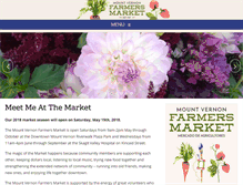 Tablet Screenshot of mountvernonfarmersmarket.org